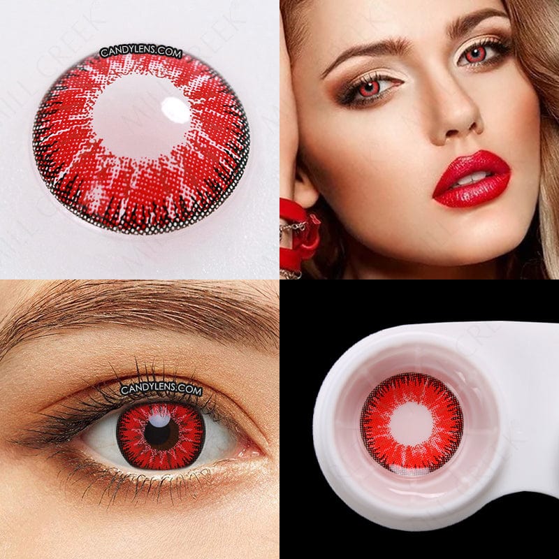 Vika Bright Red Cosplay Color Lenses